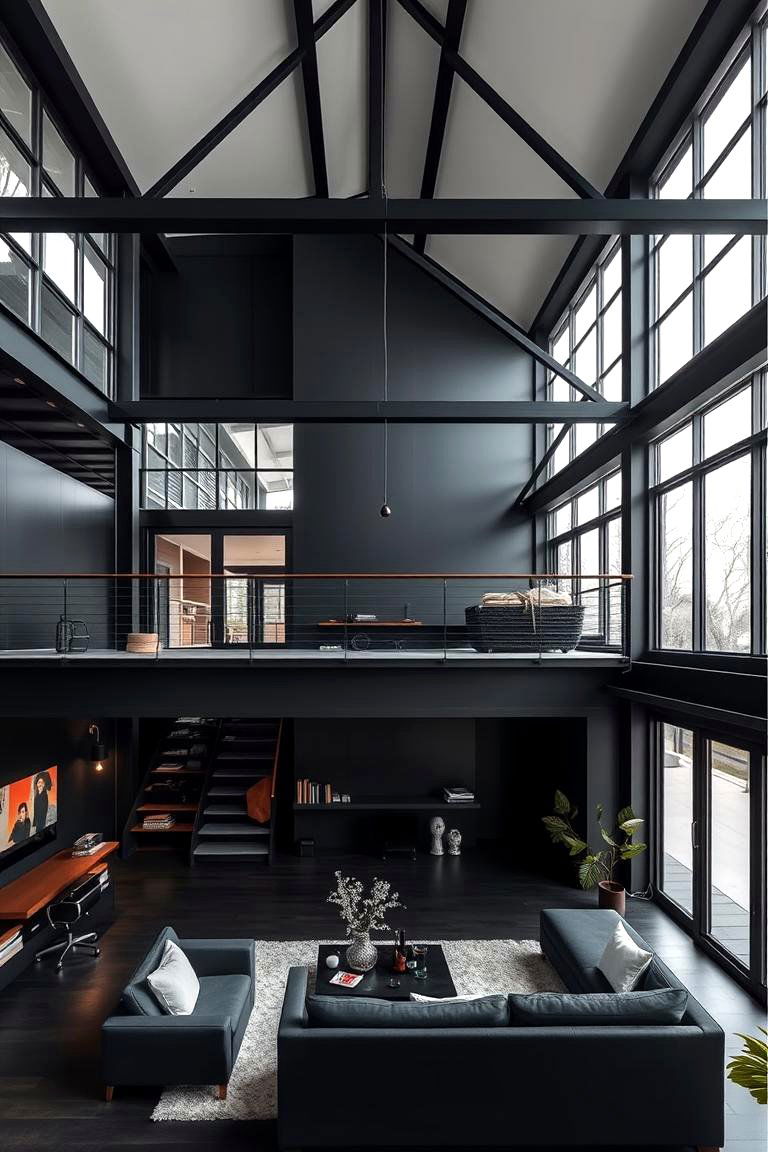 Loft Style Living - 24 Modern Black Houses