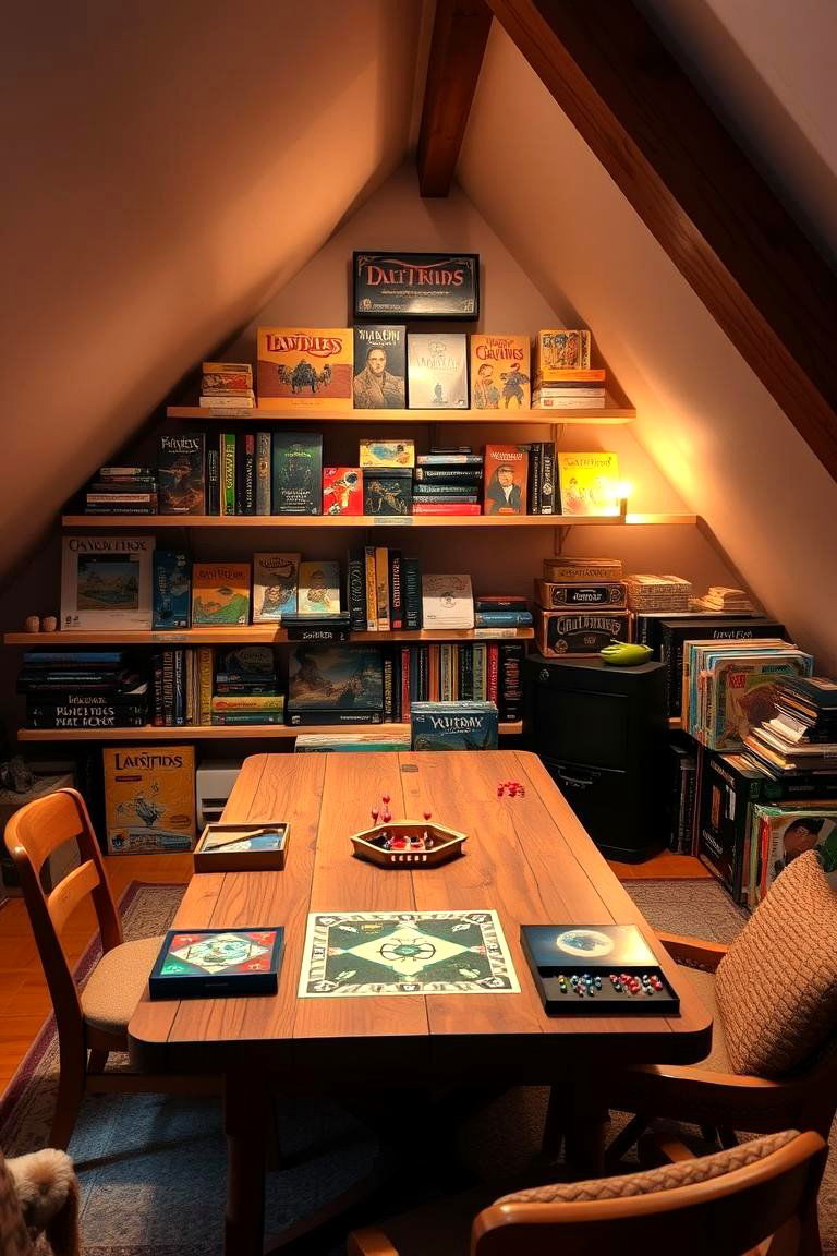 Loft as a Board Game and Puzzle Corner - 24 Loft Ideas