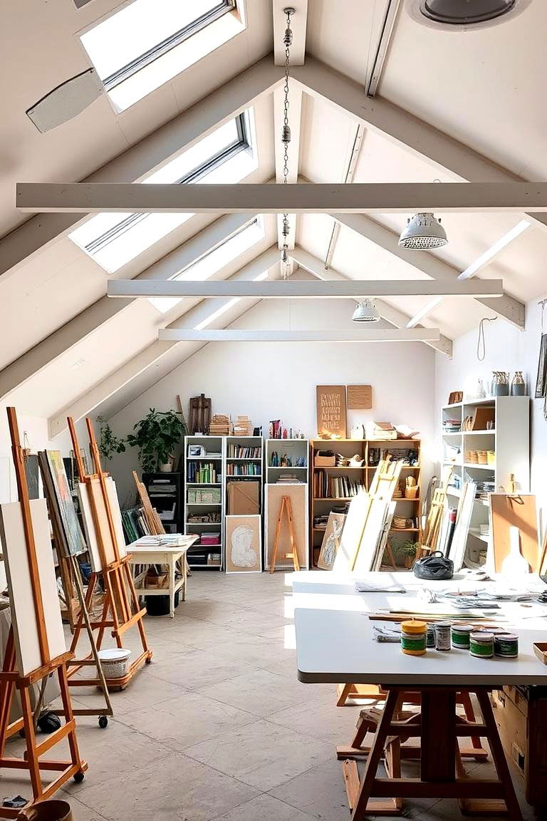 Loft as a Creative Studio Space - 24 Loft Ideas