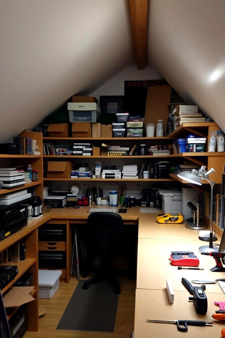 Loft as a Hobby Room - 24 Loft Ideas