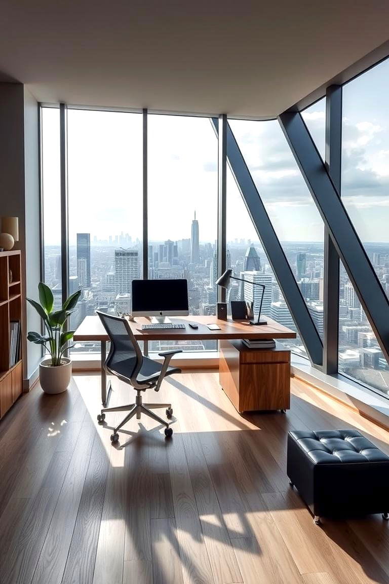 Loft as a Productive Home Office - 24 Loft Ideas