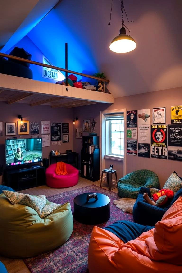 Loft as a Teen Hangout Space - 24 Loft Ideas