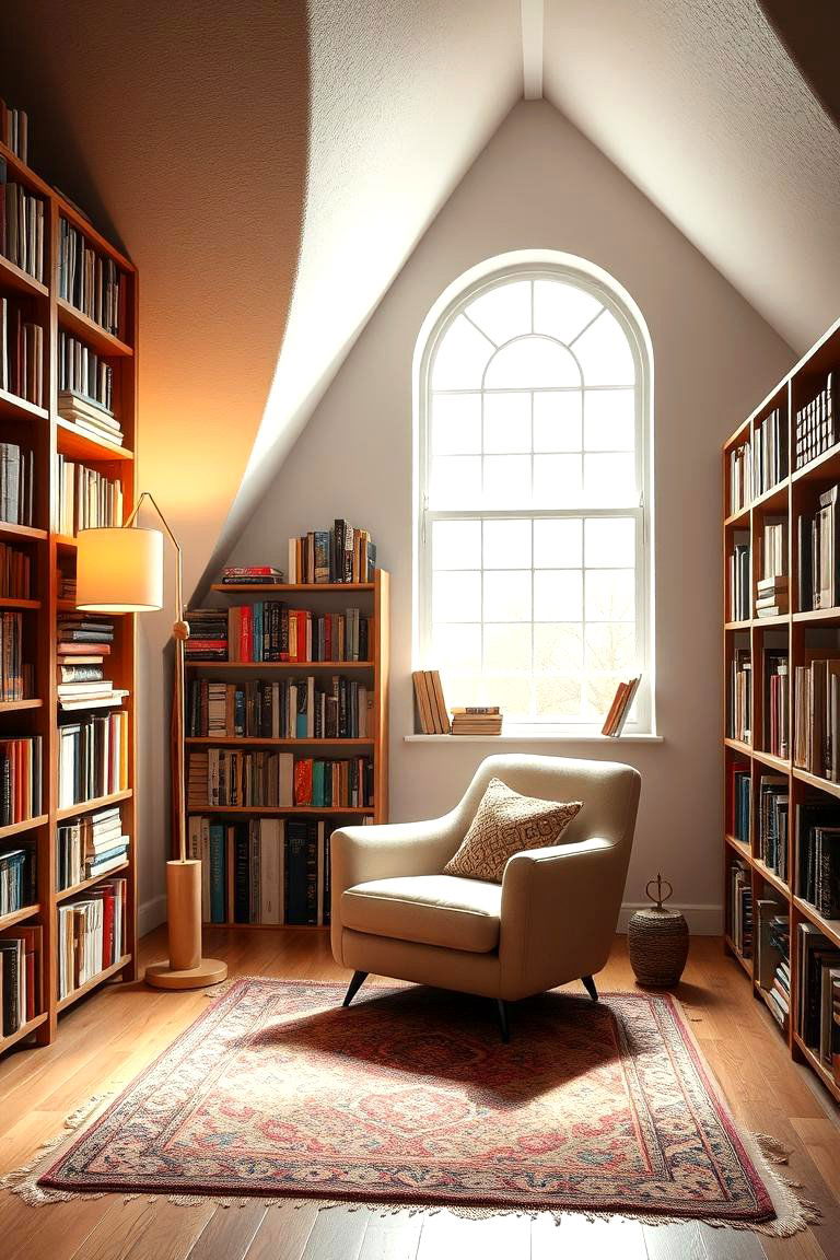Loft as a Tranquil Reading Nook - 24 Loft Ideas