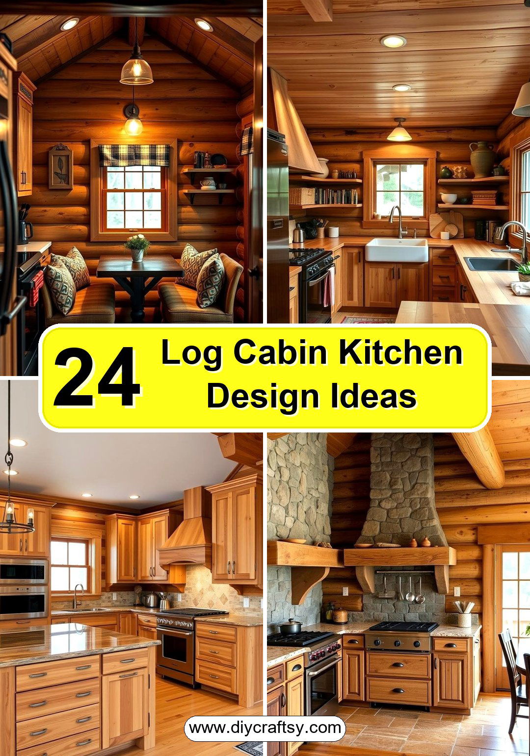 Log Cabin Kitchen Design Ideas