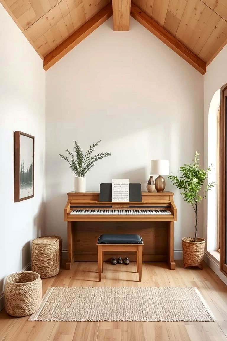 Looking at a Serene Piano Retreat - 24 Piano Room Ideas