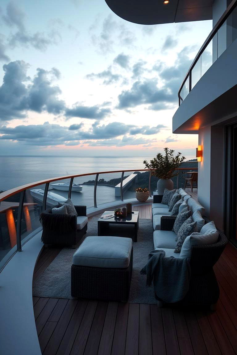 Lounge Retreat - 24 Cantilever Balcony Ideas