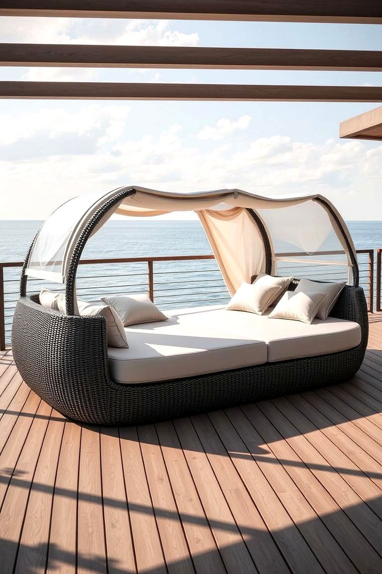 Lounge Style Daybed Seating - 24 Deck Seating Ideas