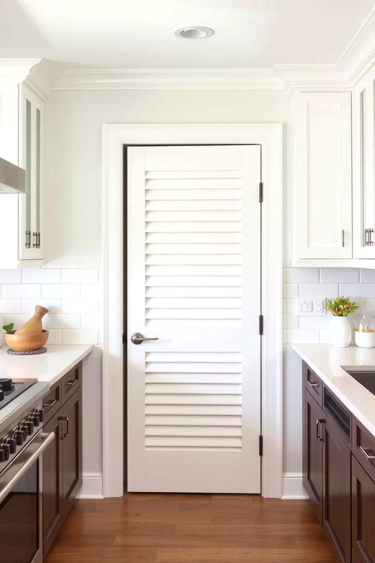 Louvered Door for Ventilation - 24 Pantry Door Ideas