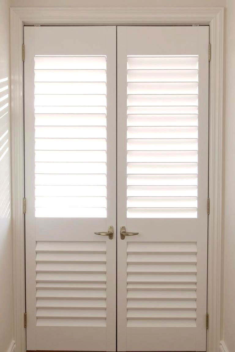Louvered Lightness - 24 closet door ideas