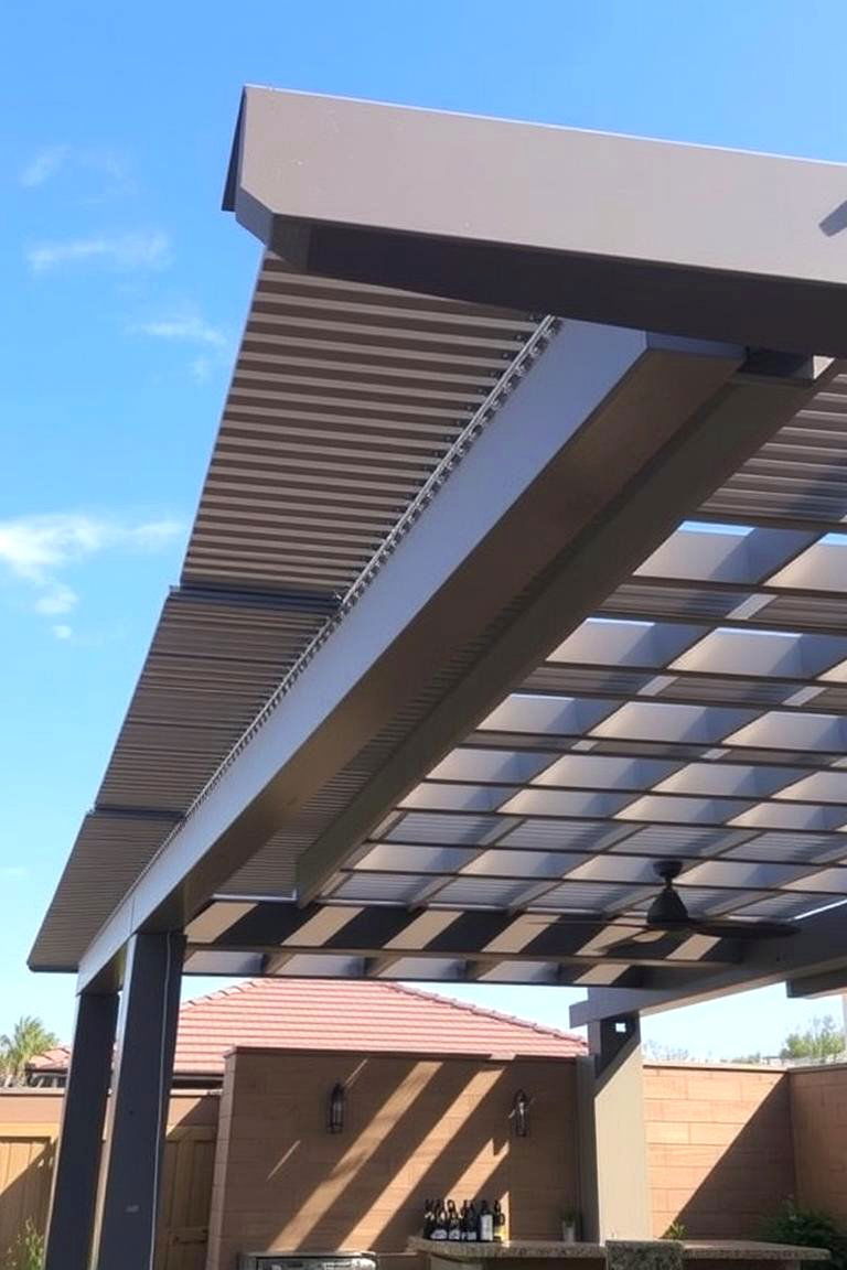 Louvered Roof System - 24 Pergola Roof Ideas