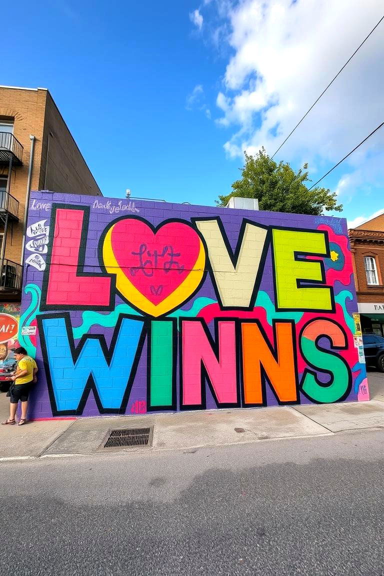 Love Wins Mural on the East Side - 24 Nashville Murals