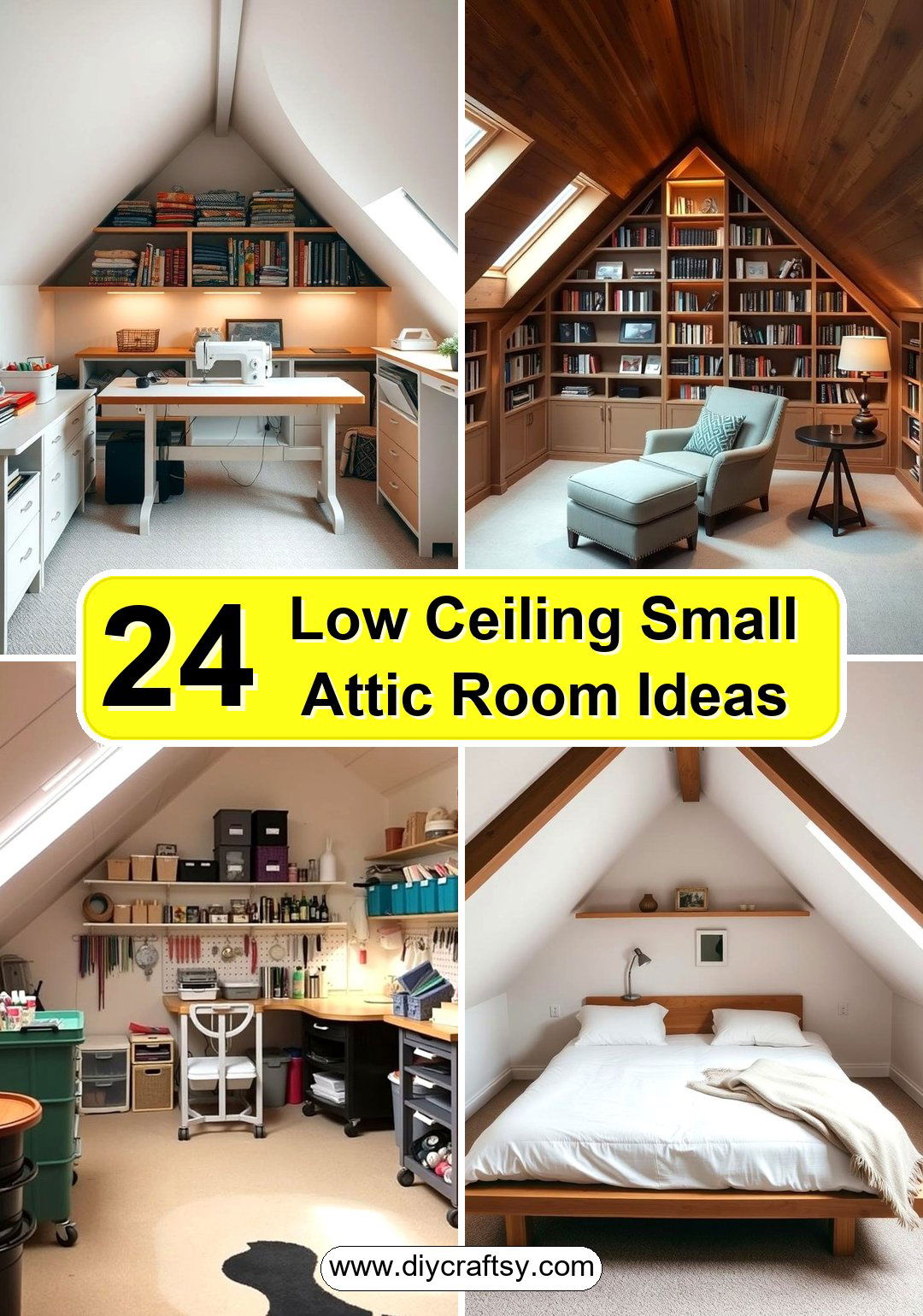 Low Ceiling Small Attic Room Ideas