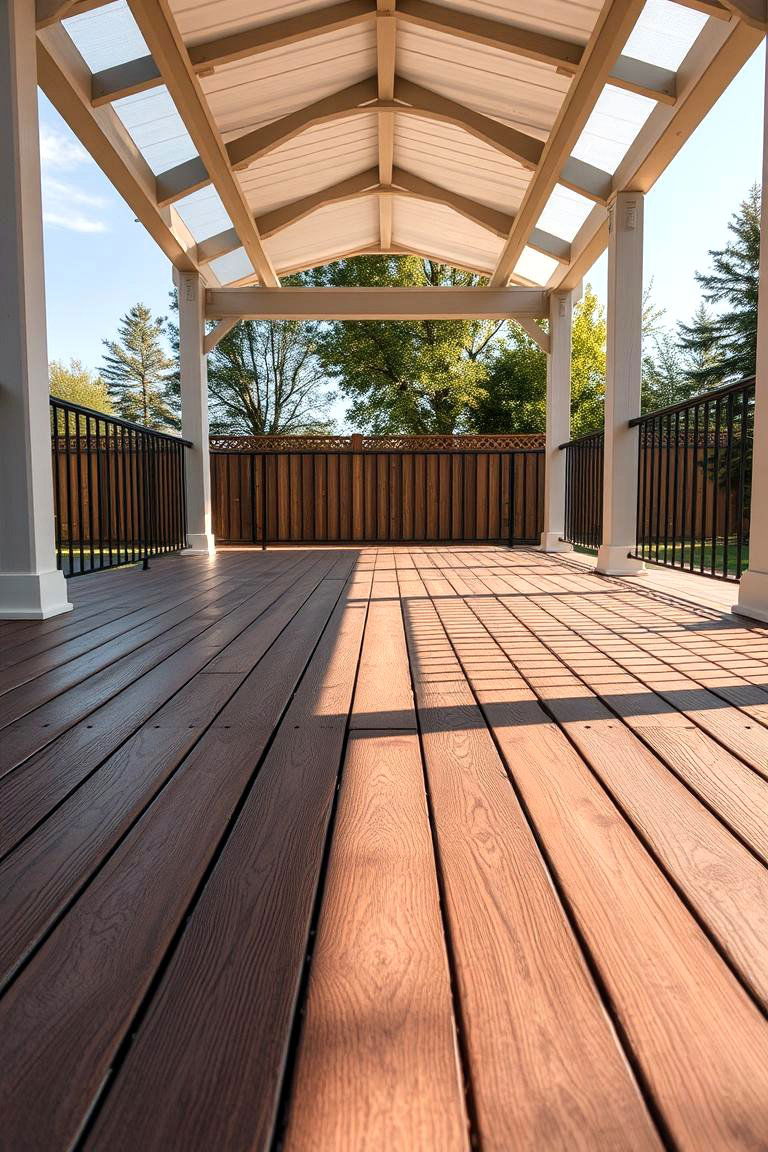 Low Maintenance Composite Decking - 24 Gazebo Floor Ideas
