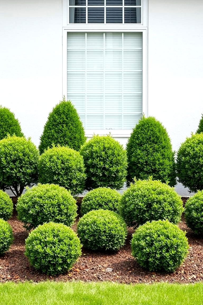 Low Maintenance Greenery - 24 Front Yard Boxwood Shrubs