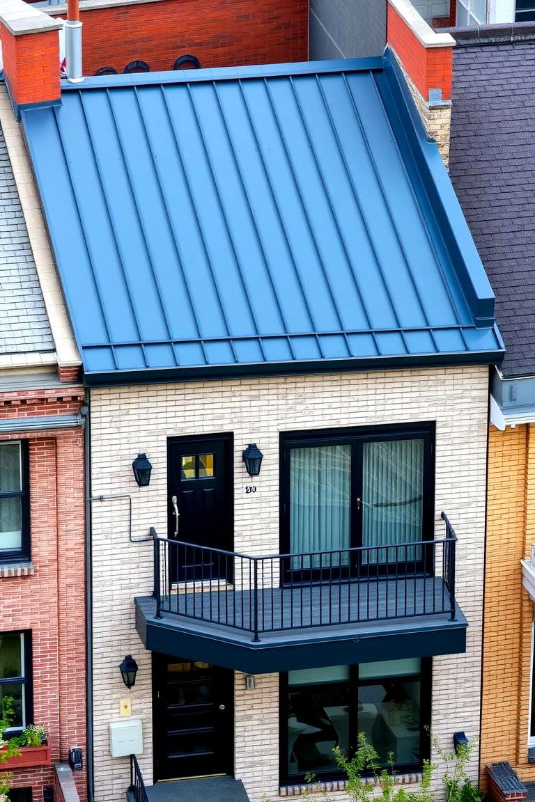 Low Maintenance Requirements - 24 houses with blue metal roofs