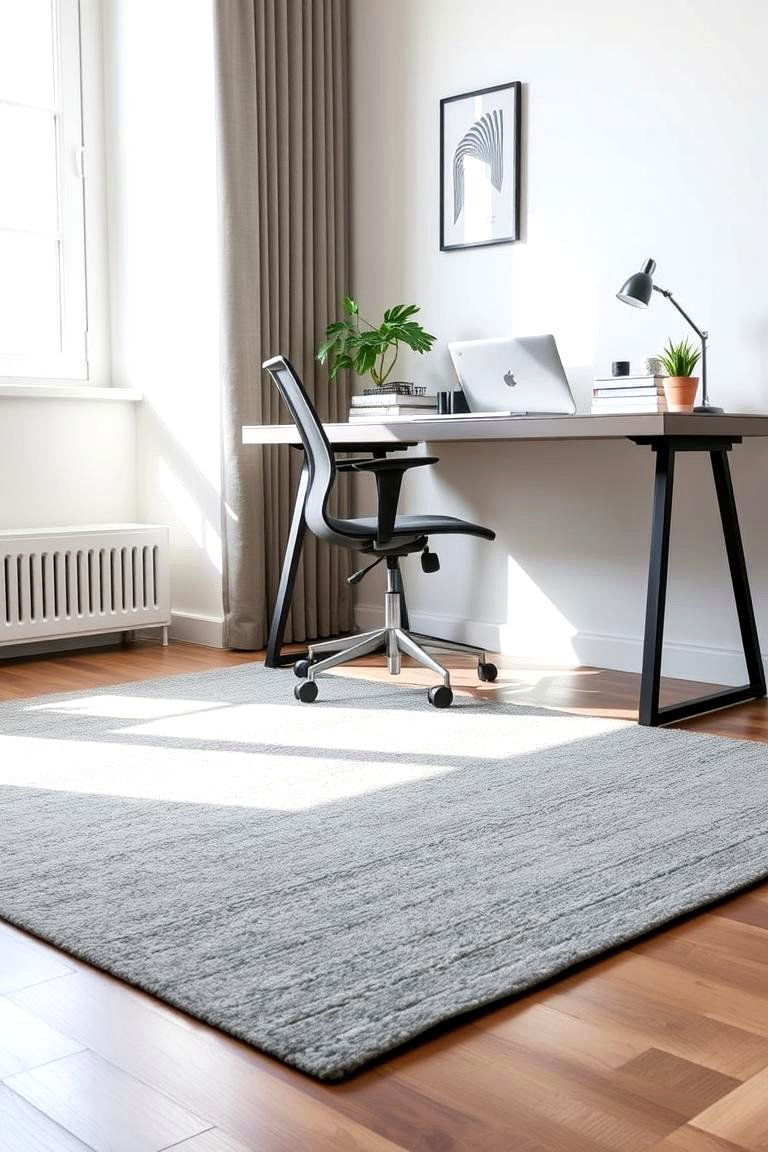 Low Pile Wool Rug - 24 Office Rug Ideas