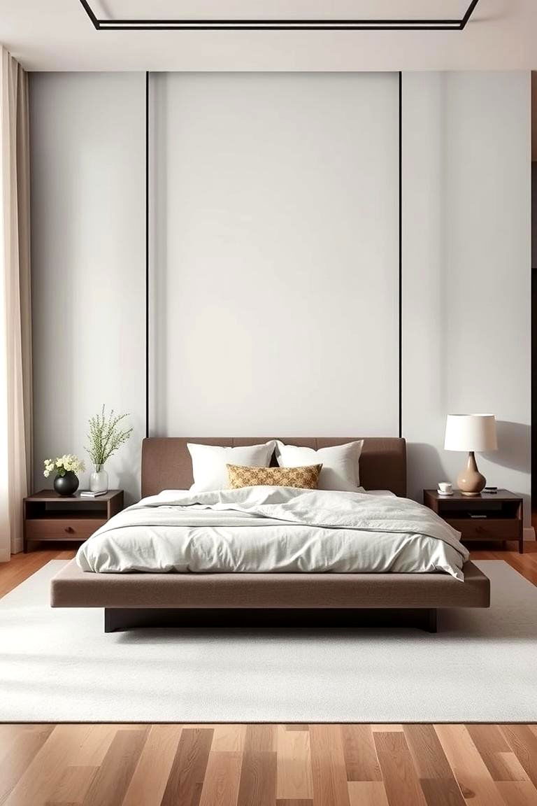 Low Profile Platform Bed - 24 Japandi Bedroom Design Ideas