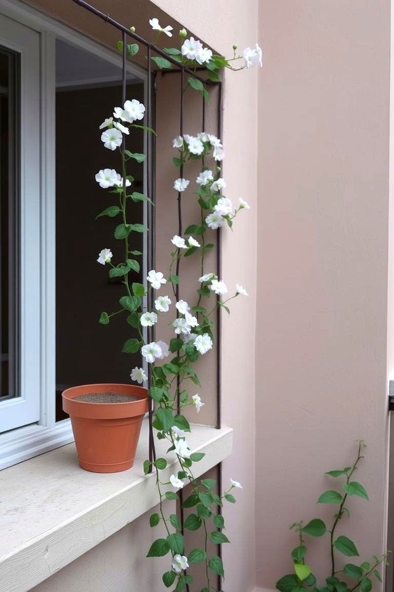 Low Profile Trellis for Small Balconies - 24 Balcony Trellis Ideas