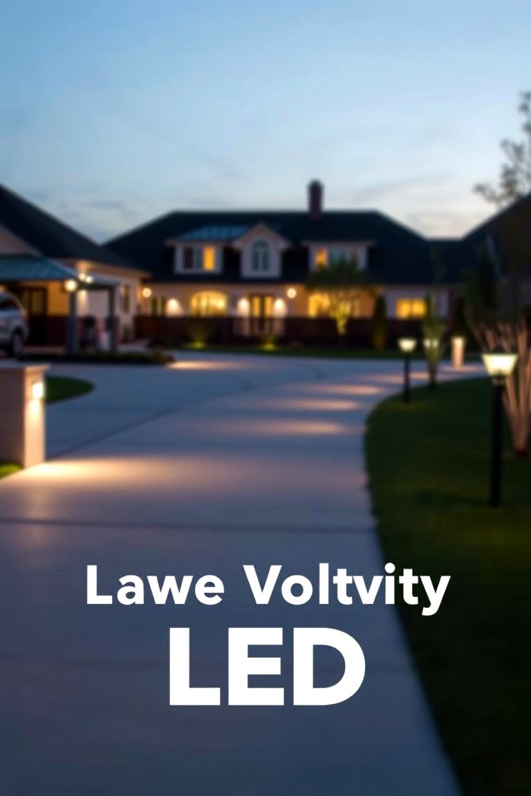 Low Voltage LED Fixtures - 24 Driveway Lighting Ideas
