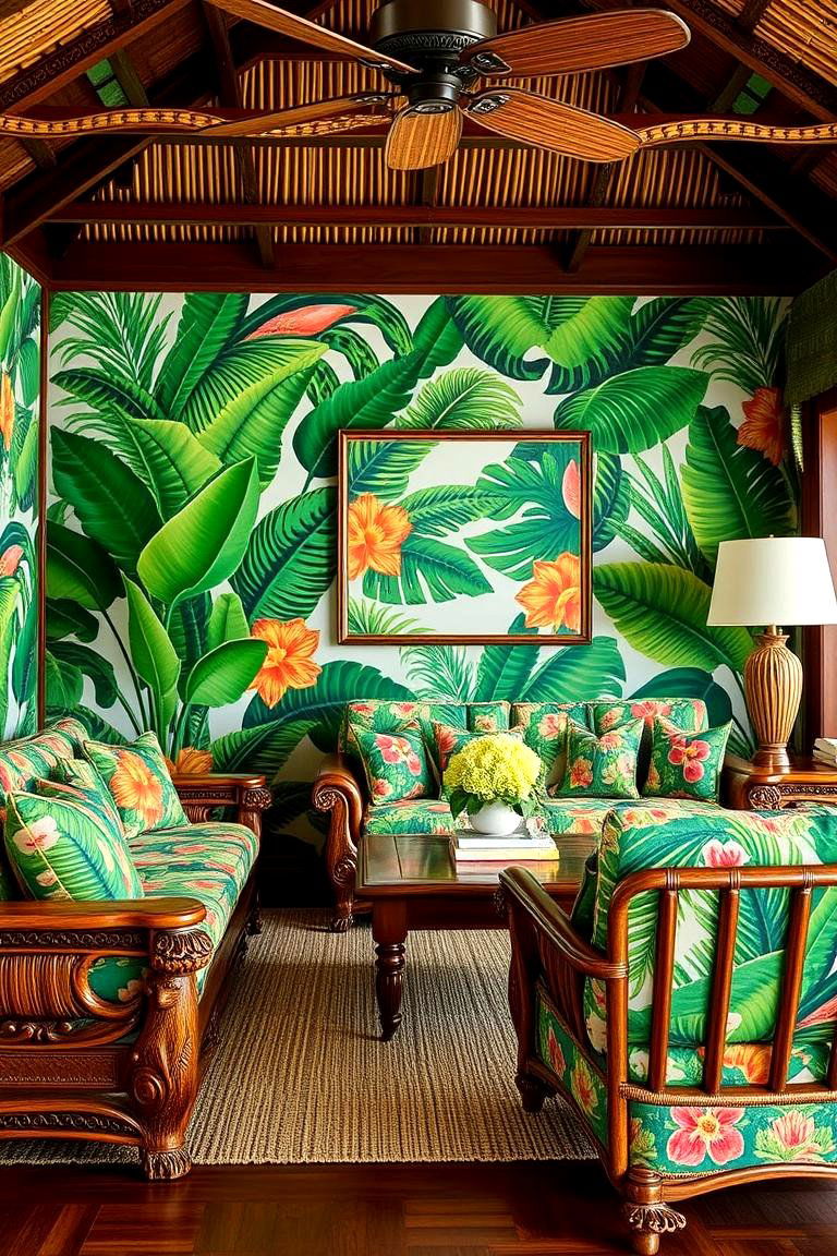 Luau Inspired Furnishings - 24 Hawaiian Interior Design Ideas