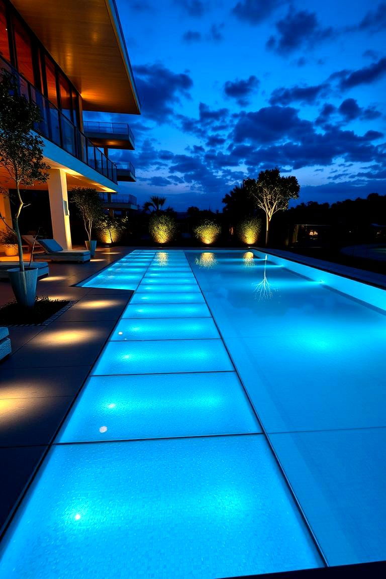 Luminous LED Integrated Tiles - 24 Pool Tile Ideas