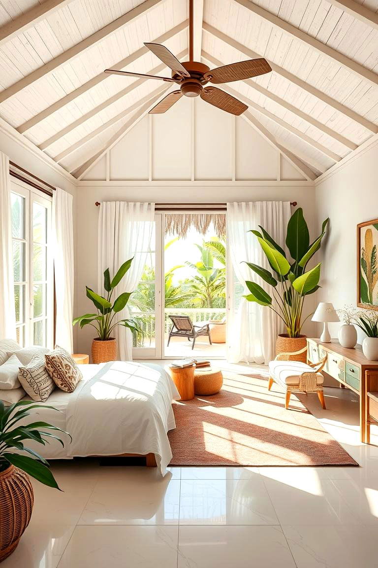 Luminous Tropical Retreat - 24 Tropical Bedroom Ideas