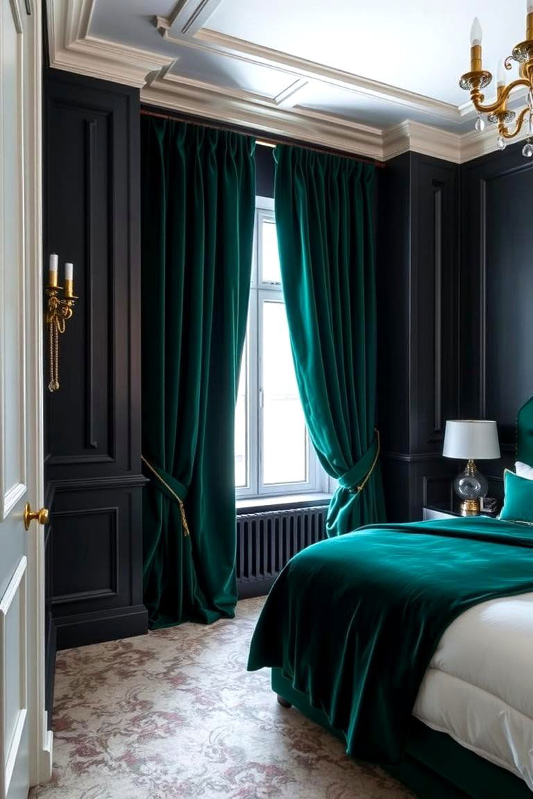 Lush Emerald Green Curtains - 24 What Color Curtains Go With Gray Walls