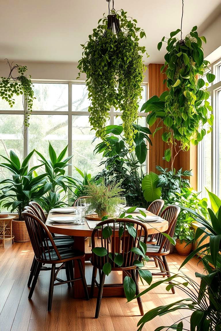 Lush Foliage Ambiance - 24 Greenhouse Dining Room Ideas