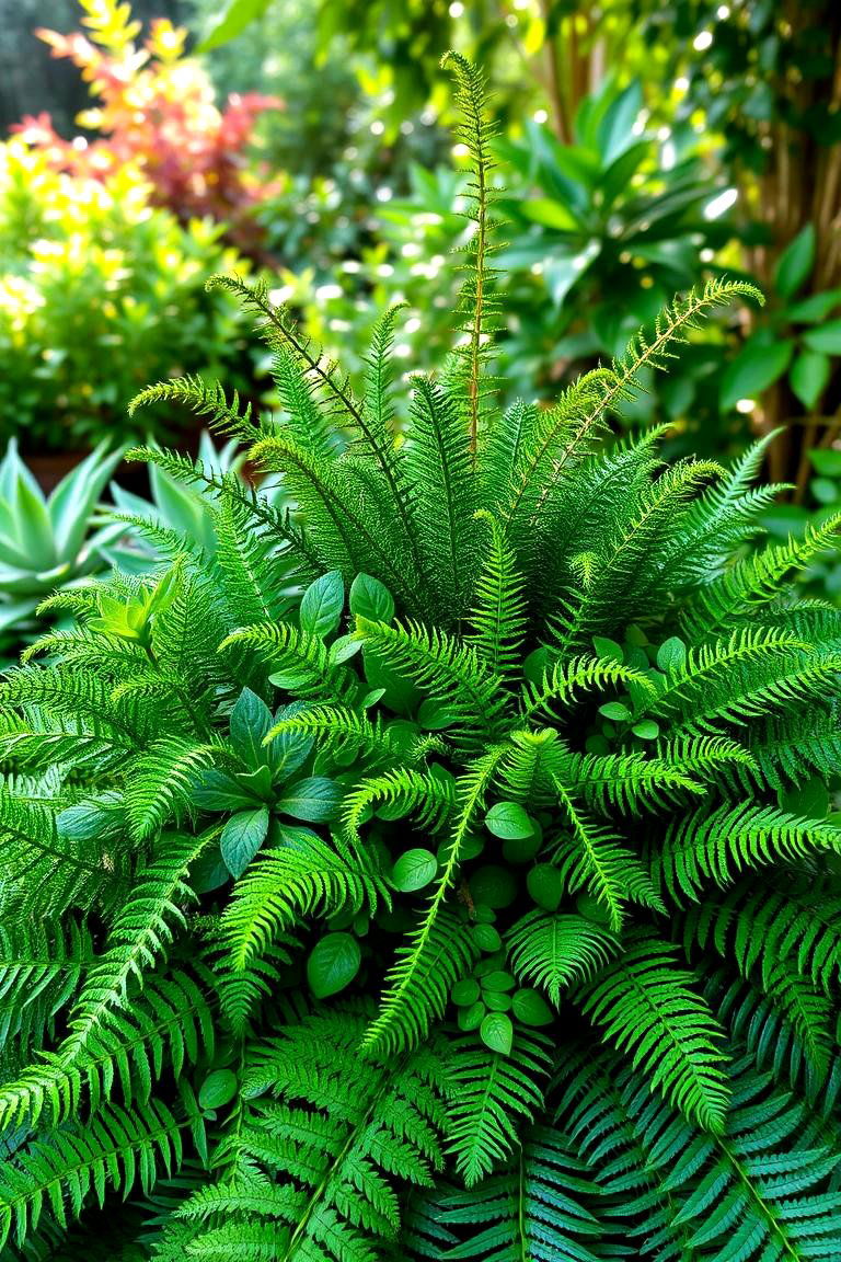 Lush Foliage and Fern Centerpiece - 24 Garden Centerpiece Ideas