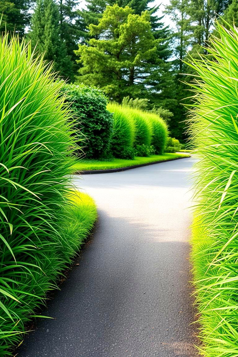 Lush Green Border Design - 24 driveway entrance ideas