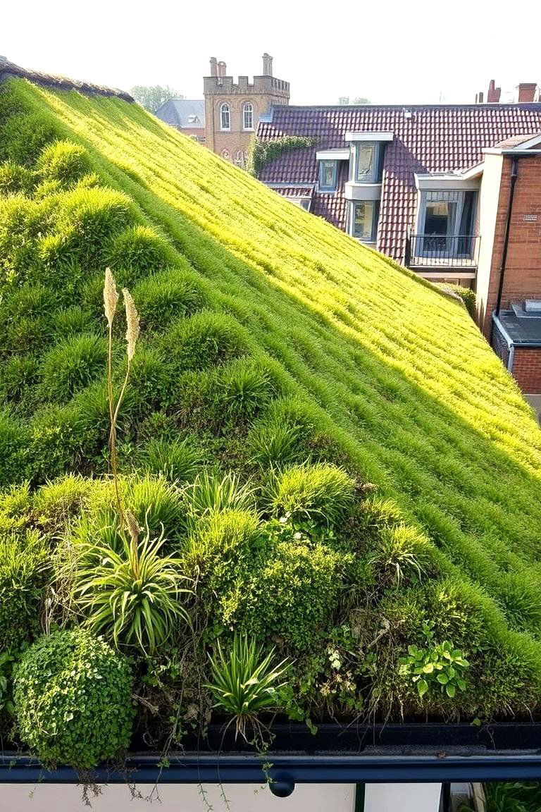 Lush Green Roof Accent - 24 Cottagecore House Exterior Ideas