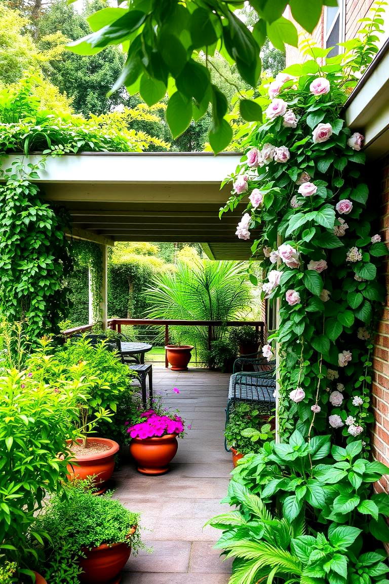Lush Greenery and Plants - 24 Attached Covered Patio Ideas