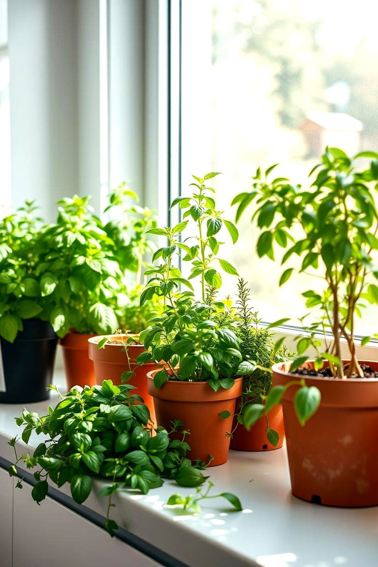 Lush Indoor Herb Garden - 24 Greenhouse Kitchen Design Ideas