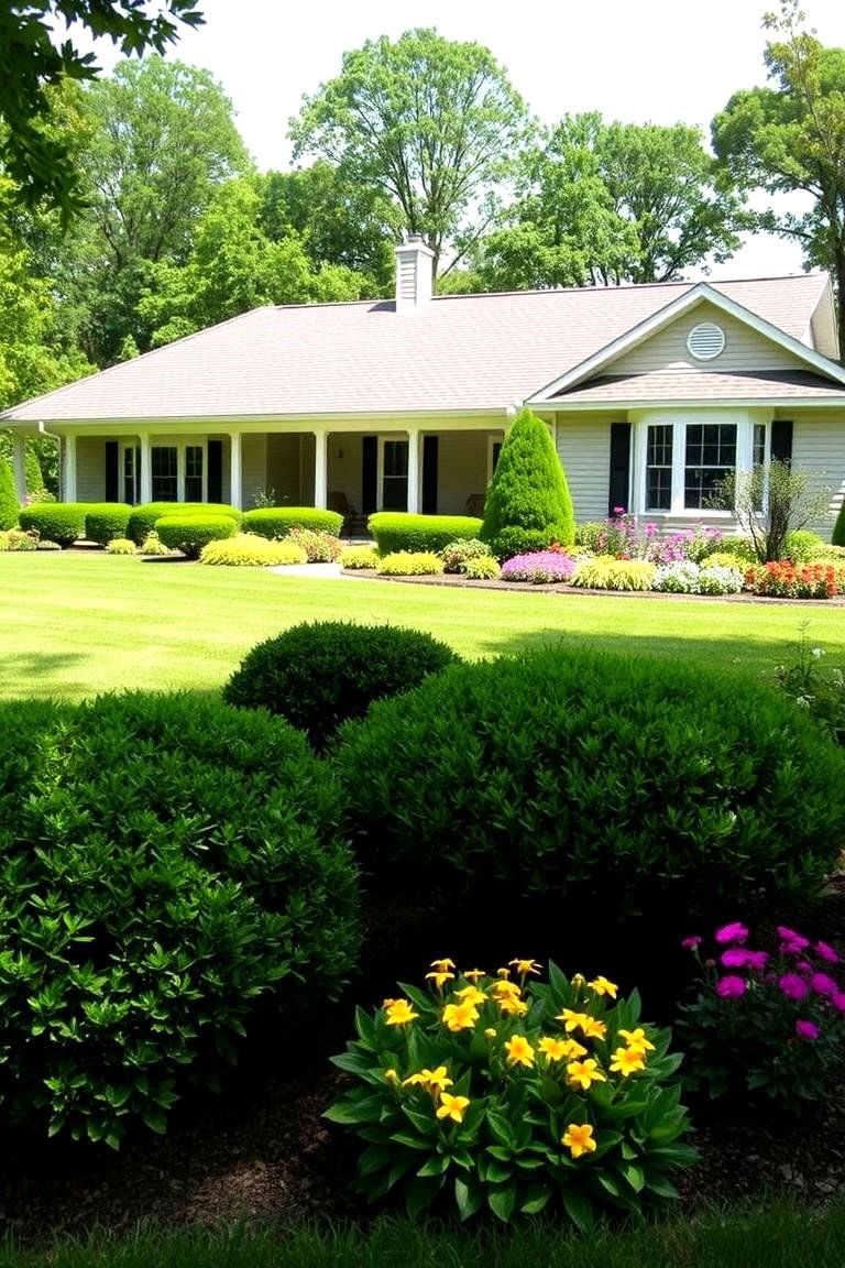 Lush Landscaping Design - 24 Ideas for Ranch-Style Home Exteriors