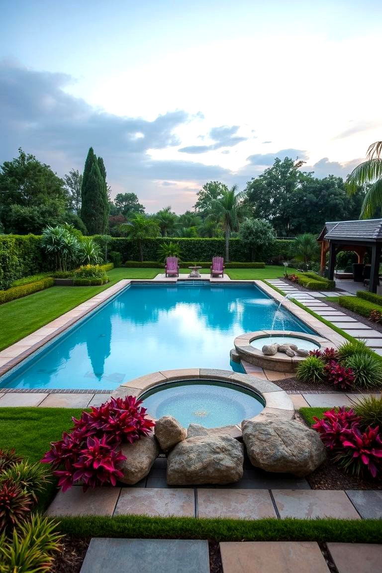Lush Landscaping Lagoon Pool - 24 Lagoon Pool Design Ideas