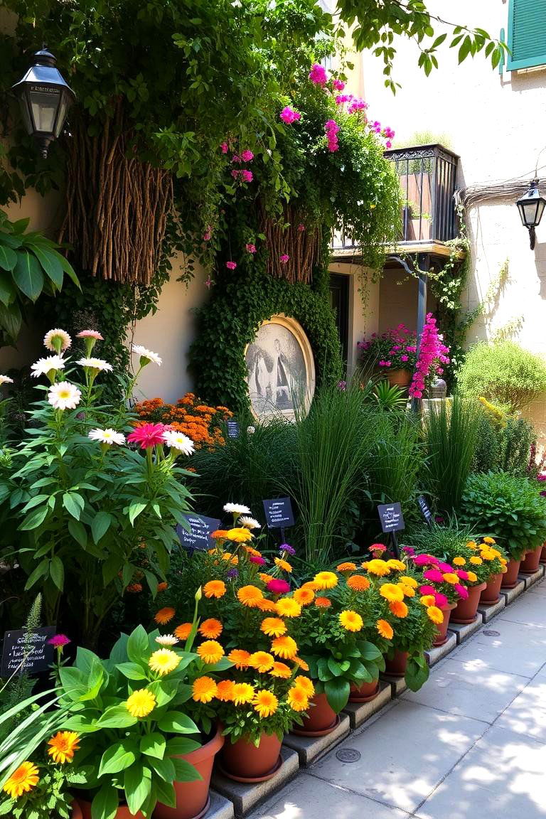 Lush Mediterranean Garden - 24 Spanish Courtyard Ideas
