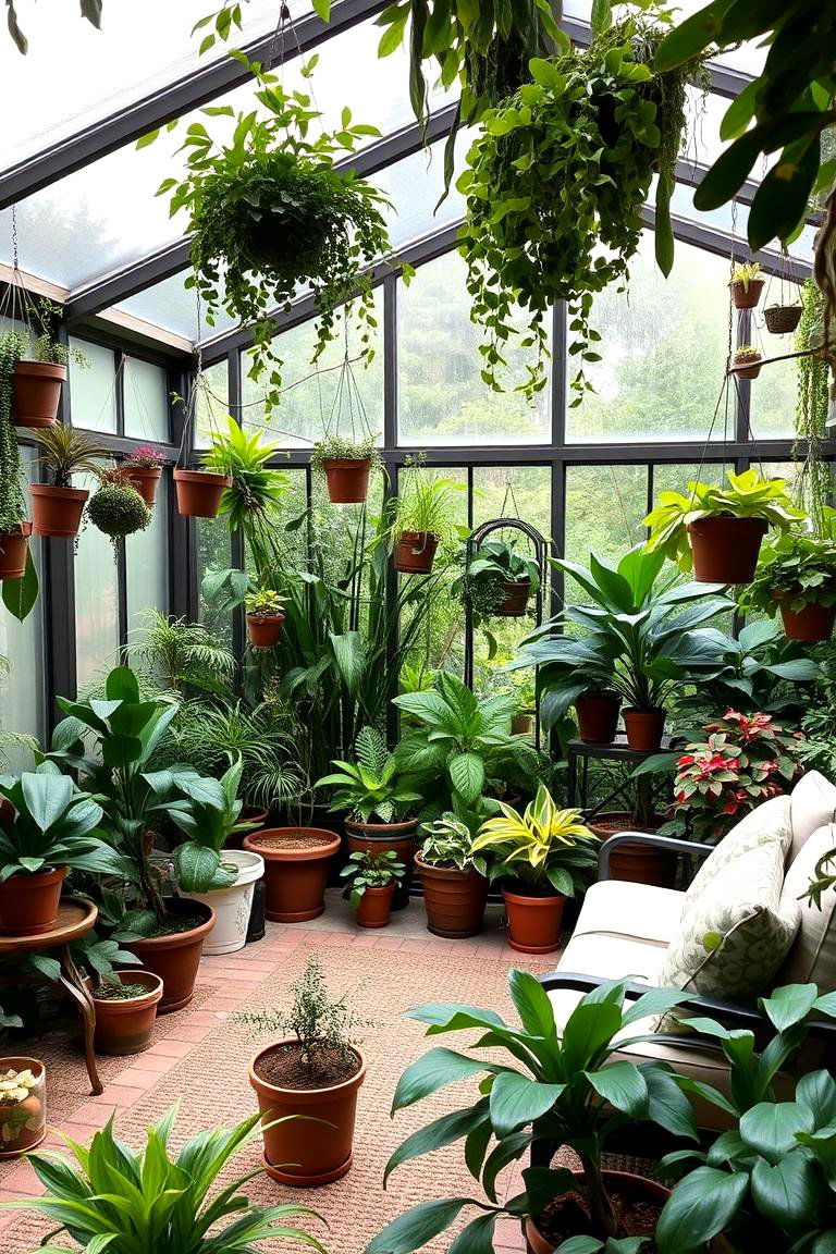Lush Screened in Garden Oasis - 24 Screened-in Deck Ideas