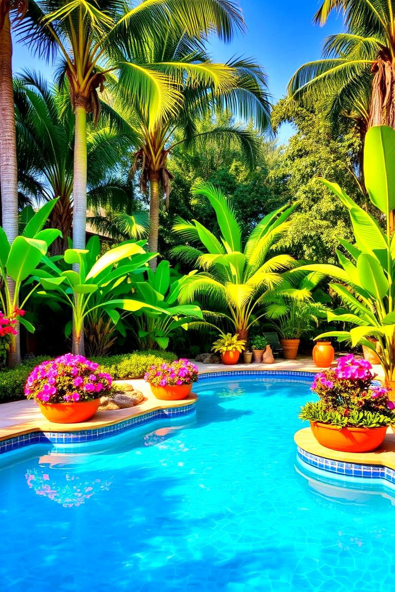 Lush Tropical Landscaping - 24 Pool Decor Ideas