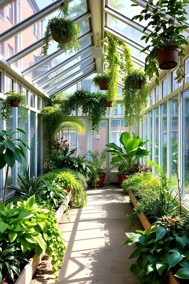 Lush Urban Conservatory - 24 Porch Greenhouse Ideas