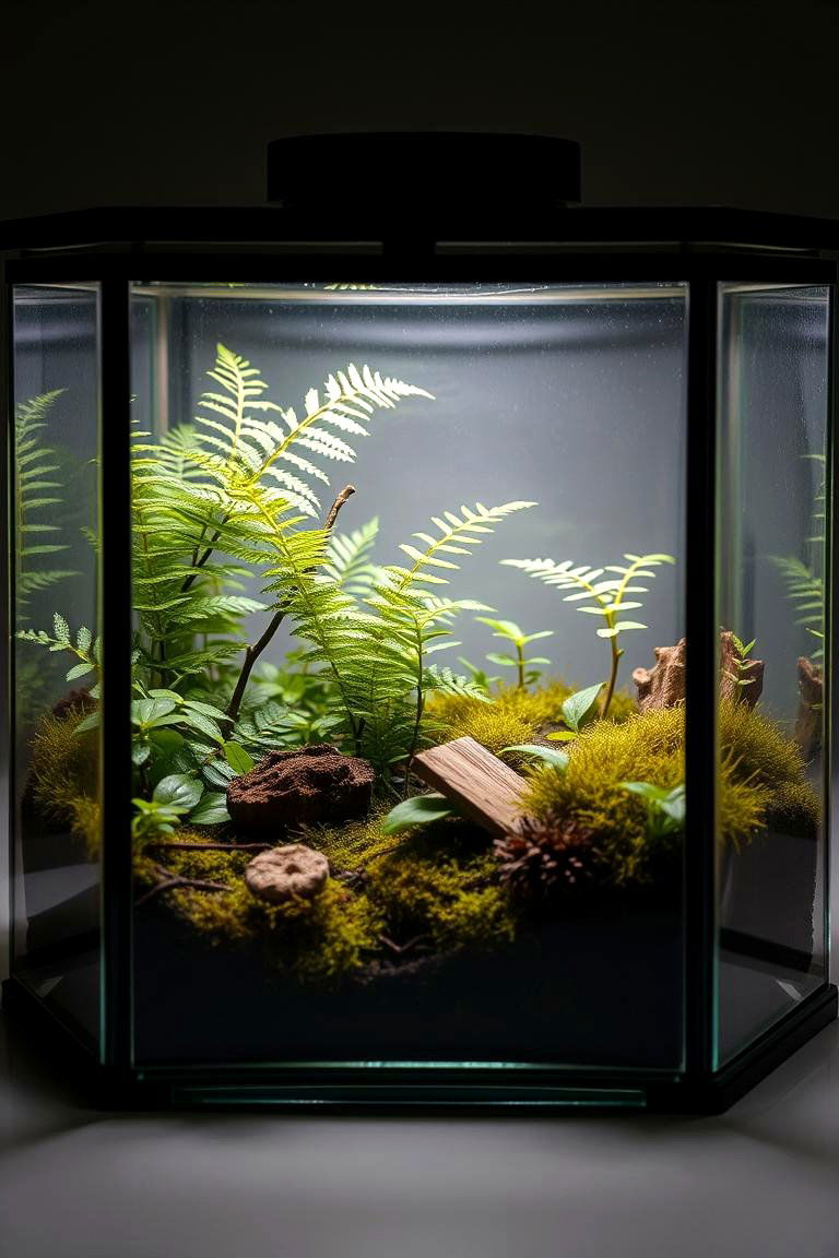 Lush Woodland Terrarium - 24 Terrarium Ideas