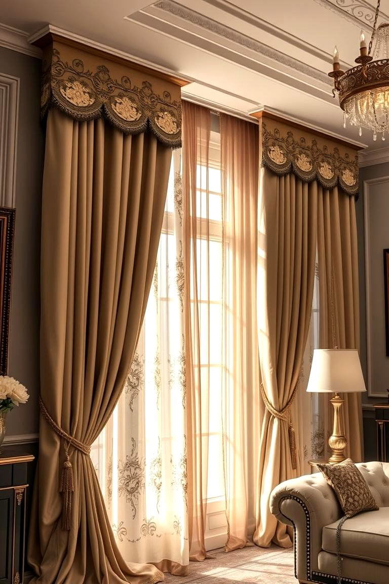 Luxe Embroidery Sophisticated Boho Drapes - 24 Boho Curtain Ideas