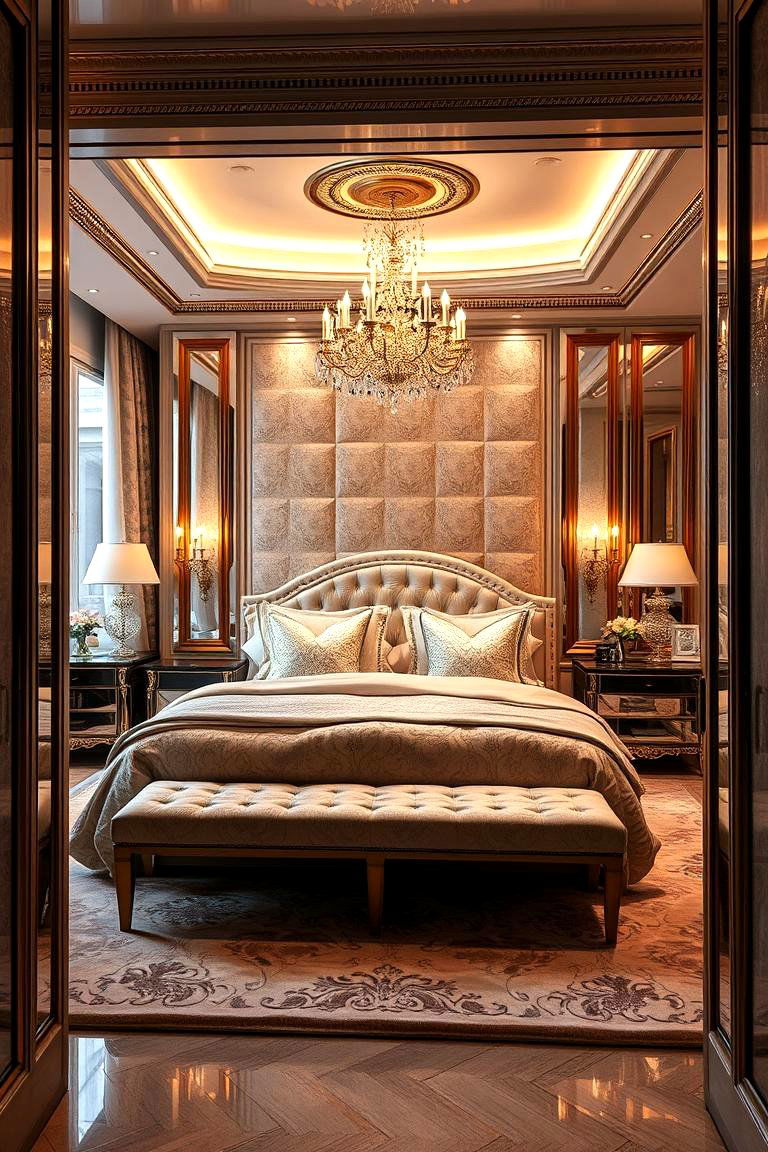 Luxe Glamorous Bedroom - 24 Bedroom Layout Ideas