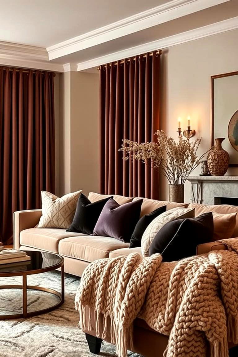 Luxe Layering of Textures - 24 Maximalist Living Room Design Ideas