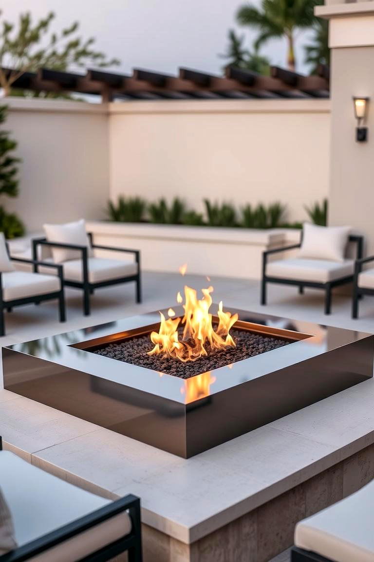 Luxe Lining Sunken Fire Pit - 24 Sunken Fire Pit Ideas
