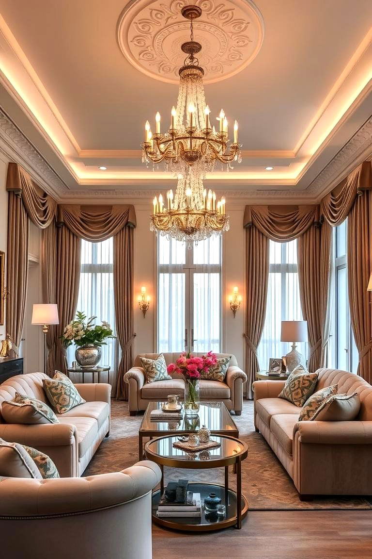 Luxe Living Room Ambiance - 24 French Interior Design Ideas