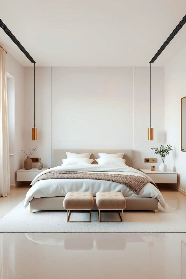 Luxe Minimalist Bedroom - 24 Bedroom Design Ideas