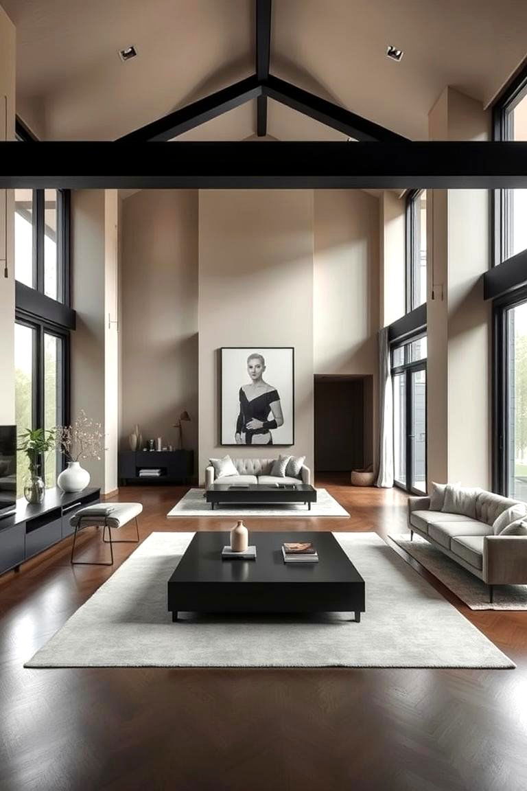 Luxe Minimalist Loft Office - 24 Loft Office Ideas