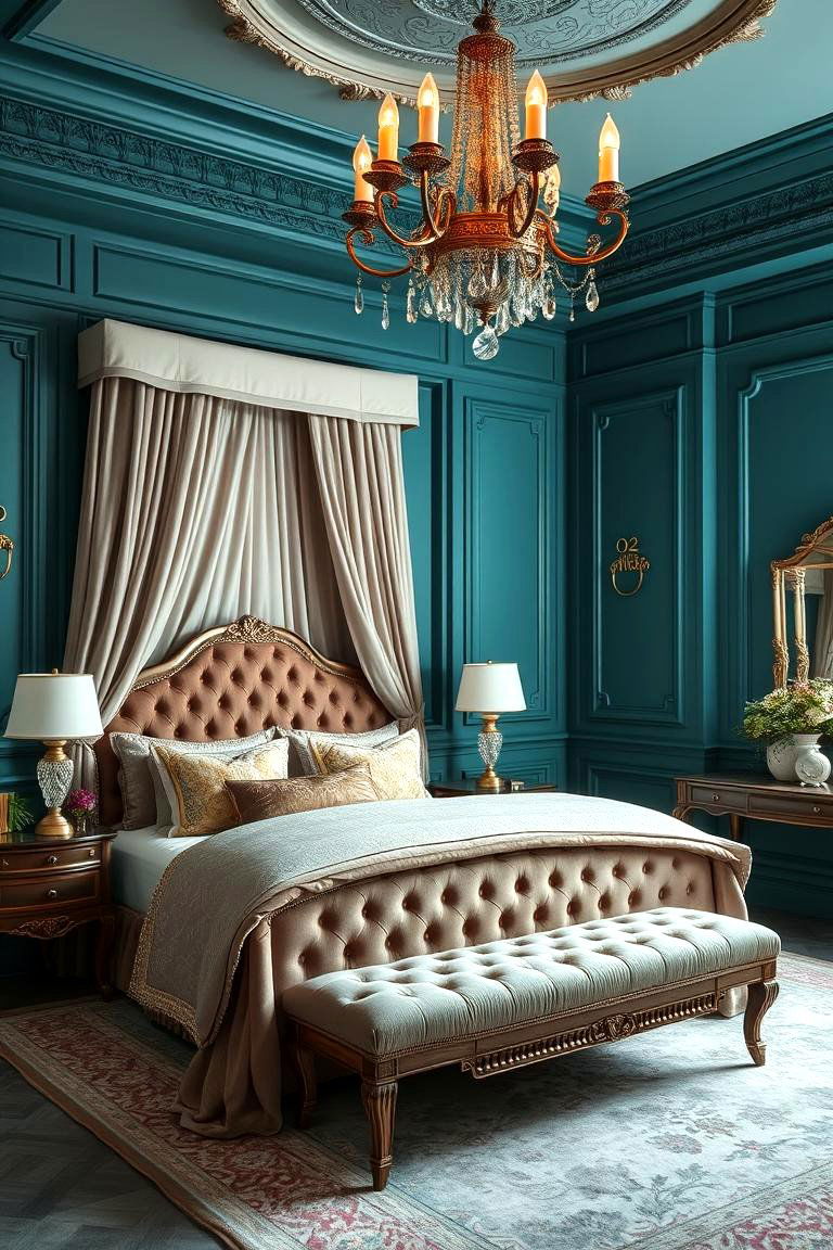 Luxe Teal Dream - 24 Teal Bedroom Ideas