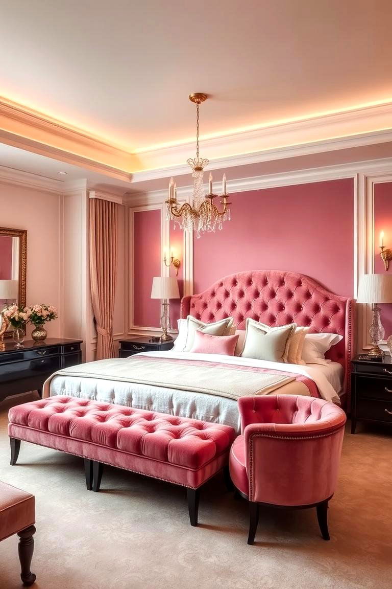 Luxe Velvet Pink - 24 Pink Bedroom Ideas