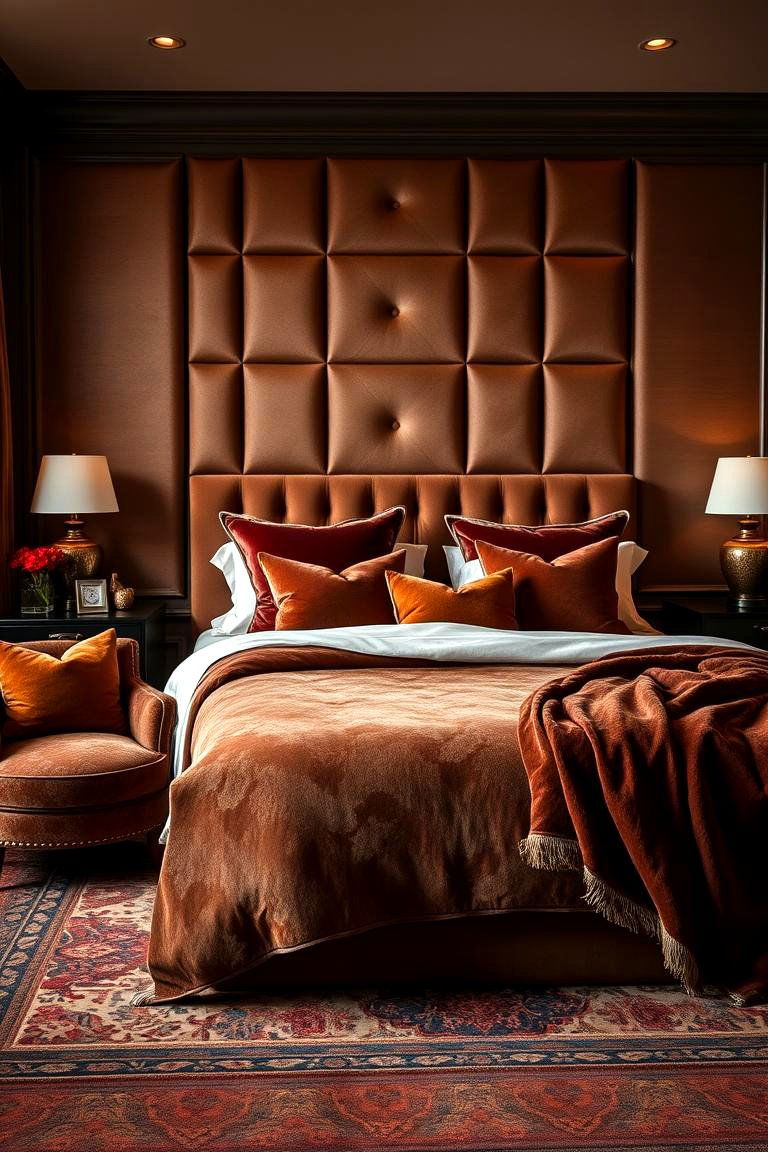 Luxurious Brown Textures - 24 Brown Bedroom Ideas
